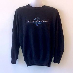 Vintage Ultra Blend NFL 2003 NFC Champions Panthers Long Sleeve T-Shirt Size M